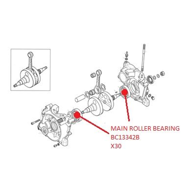 MAIN ROLLER BEARING X30 BC13342B