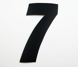 NUMBER 7 / BLACK / 150MM