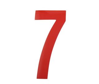 NUMBER 7 / RED / 100MM