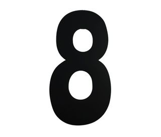 NUMBER 8 / BLACK / 130MM