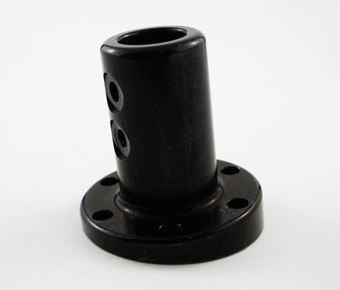 STEERING BOSS 19MM BLACK ANGLED