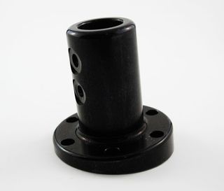 STEERING BOSS 19MM BLACK ANGLED