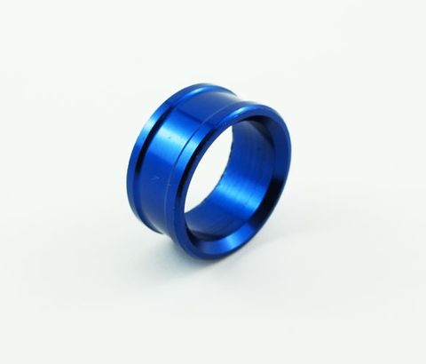 SPACER/STUB/17MM X 10/ALU/BLUE