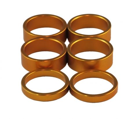 25MM GOLD STUB SPACER KIT 6PCS