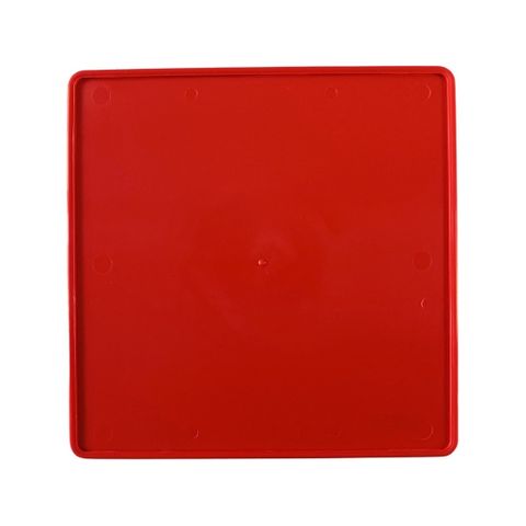 NUMBER PLATE RED 8.5X8.5