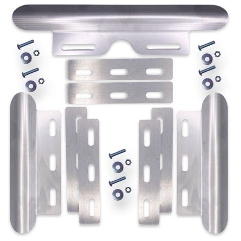 ITALSPORT 3PC SKID PLATE KIT STAINLESS