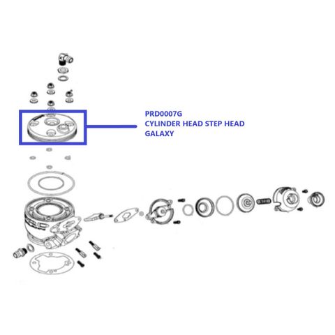 CYLINDER HEAD GALAXY STEP HEAD