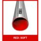 AXLE 50/8MM KEY/SOFT RED 1030MM