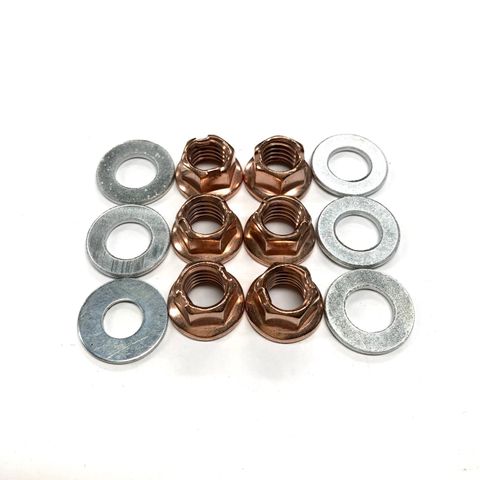 FLANGED CRIMP NUT & WASHER KIT 6PCS