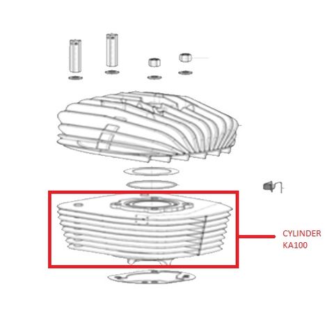 CYLINDER COMPLETE KA100 OEM