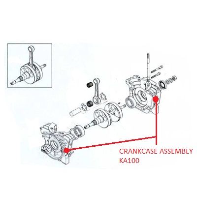 CRANKCASE ASSEMBLY KA100 OEM