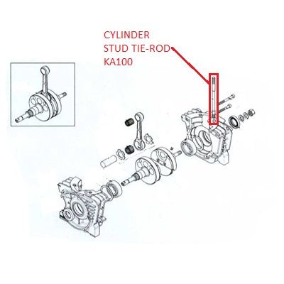 CYLINDER STUD TIE-ROD 8x157 KA100 OEM