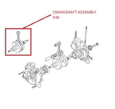 CRANKSHAFT ASSEMBLY X30 OEM