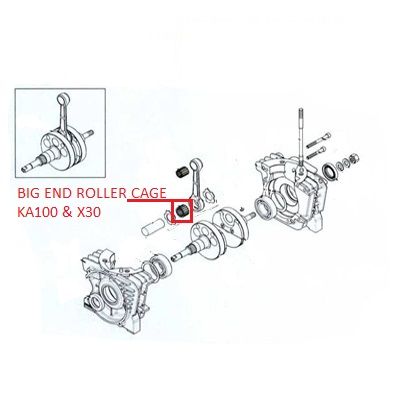 BIG END ROLLER CAGE KA100 X30