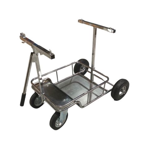 KART TROLLEY/4 WHEEL/CHROME