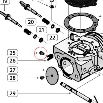 RETAINING SCREW/ THR SHAFT - HW