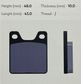BRAKE PAD KR OK 2PC SET SOFT