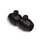BRAKE CABLE CLAMP BLACK PEANUT-TYPE 6MM