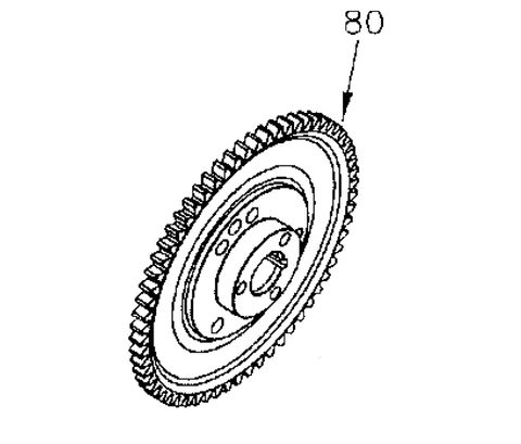 VORTEX - STARTER DRIVE RING GEAR 62T
