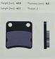BRAKE PAD KR PAROLIN MINI REAR KZ FR 2PC