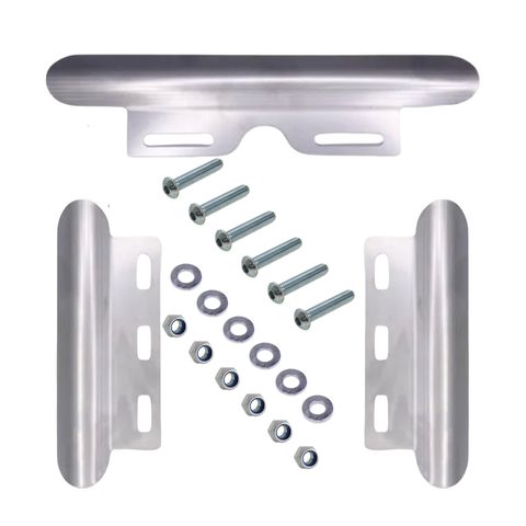 ITALSPORT 3PC SKID PLATE KIT STAINLESS