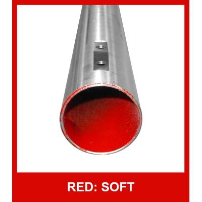 AXLE 50/8MM KEY/SOFT RED 1030MM