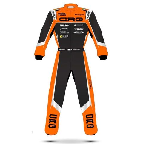 CRG SUIT SPARCO ORANGE BLACK SIZE48