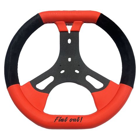 STEERING WHEEL CRG 340MM ORANGE