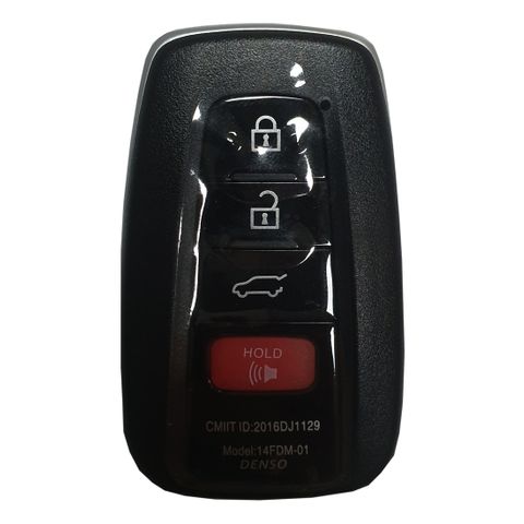 KEY SHELL - Smart Key - Suits TOYOTA - (SUV) 3-Btn+Panic - BLACK