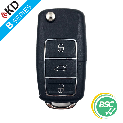 'B-Series' Flip Key REMOTE 'Luxury' - VW Look - 3 Button