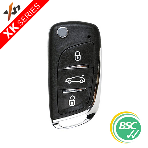 'XK-Series' DS style - UNIVERSAL FLIP BLADE REMOTE - 3 Button