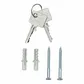 'Emergency' KEY CABINET - Single Hook (Glass Pane)