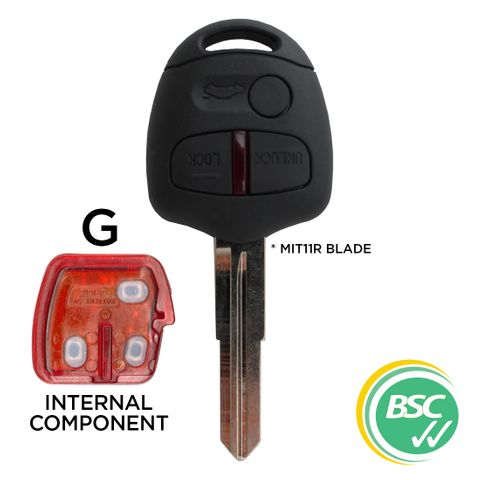 Remote Key - MITSUBISHI - 3 Button (G) - Like: MIT11R