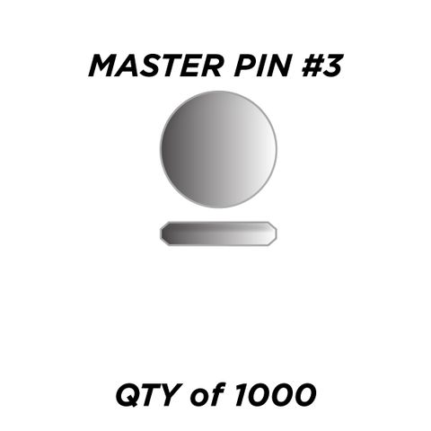MASTER PIN #3 *SILVER* (0.045") - QTY of 1000