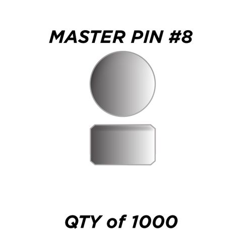 MASTER PIN #8 *SILVER* (0.120")- QTY of 1000