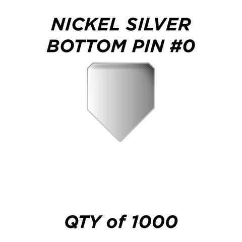NIC. SIL. BOTTOM PIN #0 *SILVER* (0.150") - QTY of 1000