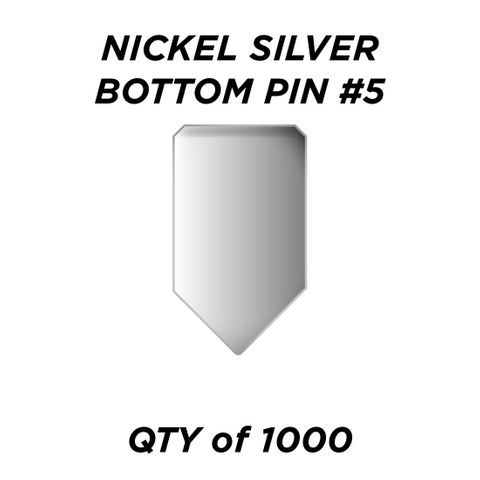 NIC. SIL. BOTTOM PIN #5 *SILVER* (0.225") - QTY of 1000