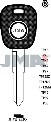 Transponder KEY - SUZUKI (Like: HU133R)