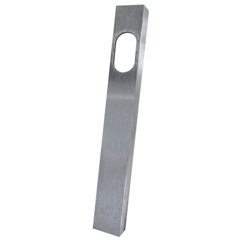 Narrow Stile -  Sq. End - EXT PLATE - CYL HOLE ONLY