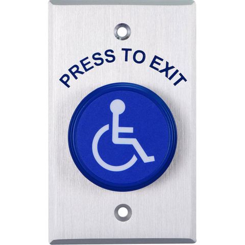 PUSH BUTTON - HANDICAP SYMBOL