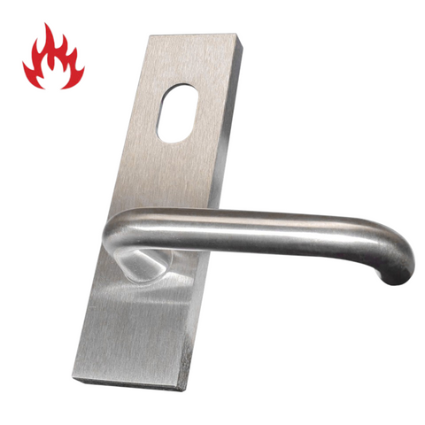 'Square End' - EXT PLATE - CYL HOLE & LEVER