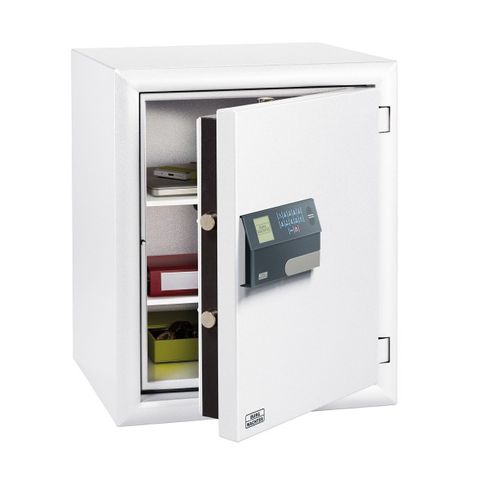 'Diplomat' SAFE - Electronic/Finger Scan (56-Litres) *White*