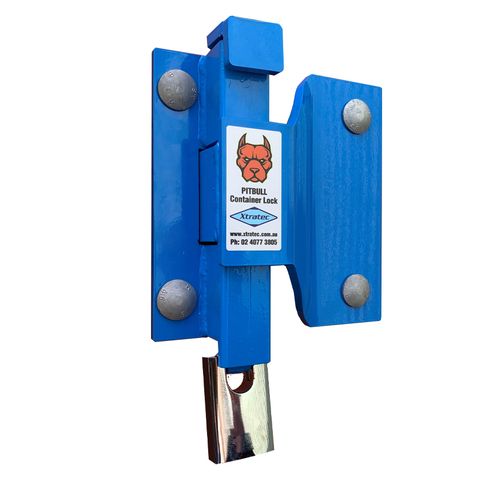 'Xtra-Lok' PITBULL CONTAINER LOCK - Inc 55mm Lockton Padlock