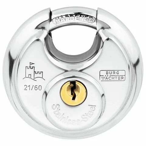 'Circle' 60mm PADLOCK- CARDED  (KD)