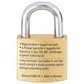 'Diamant' 60mm Security PADLOCK   (KD)