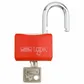 'Look' 40mm PADLOCK - CARDED  (KD) *Asst Colours*