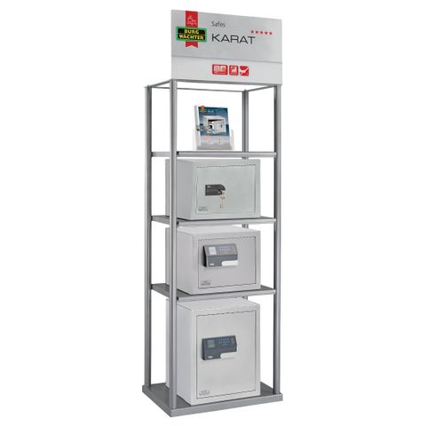 'Safe Centre' for KARAT RANGE - *Empty* DISPLAY STAND (2024 Header/Side Card Design)