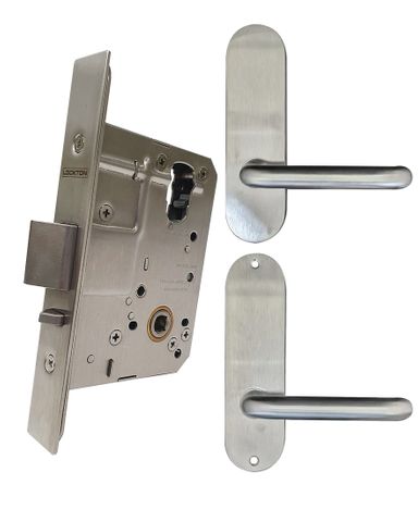 60mm Mortice Lock RND-KIT3 (PASSAGE) - Inc. Lock & RND END Furniture