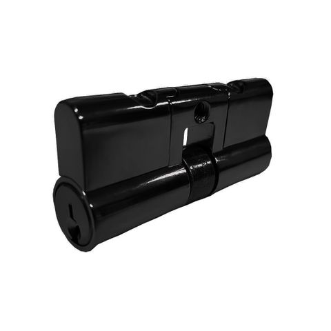 LOCK CYLINDER - (9555-1) DBL EURO FIXED 6-Pin * Matte Black *(KD)