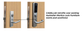 'E-Series' CADELL52 Commercial & Domestic Electronic Lever Lock KIT *BLACK* - Incl. 60mm Mortice Lock (Art. SG-ML60)